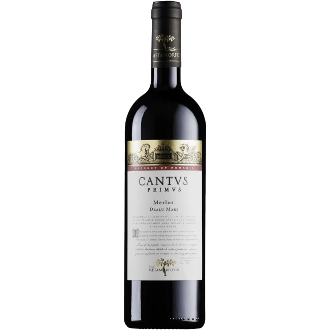 Vin Rosu Merlot Cantus Primus 1.5l + Cutie